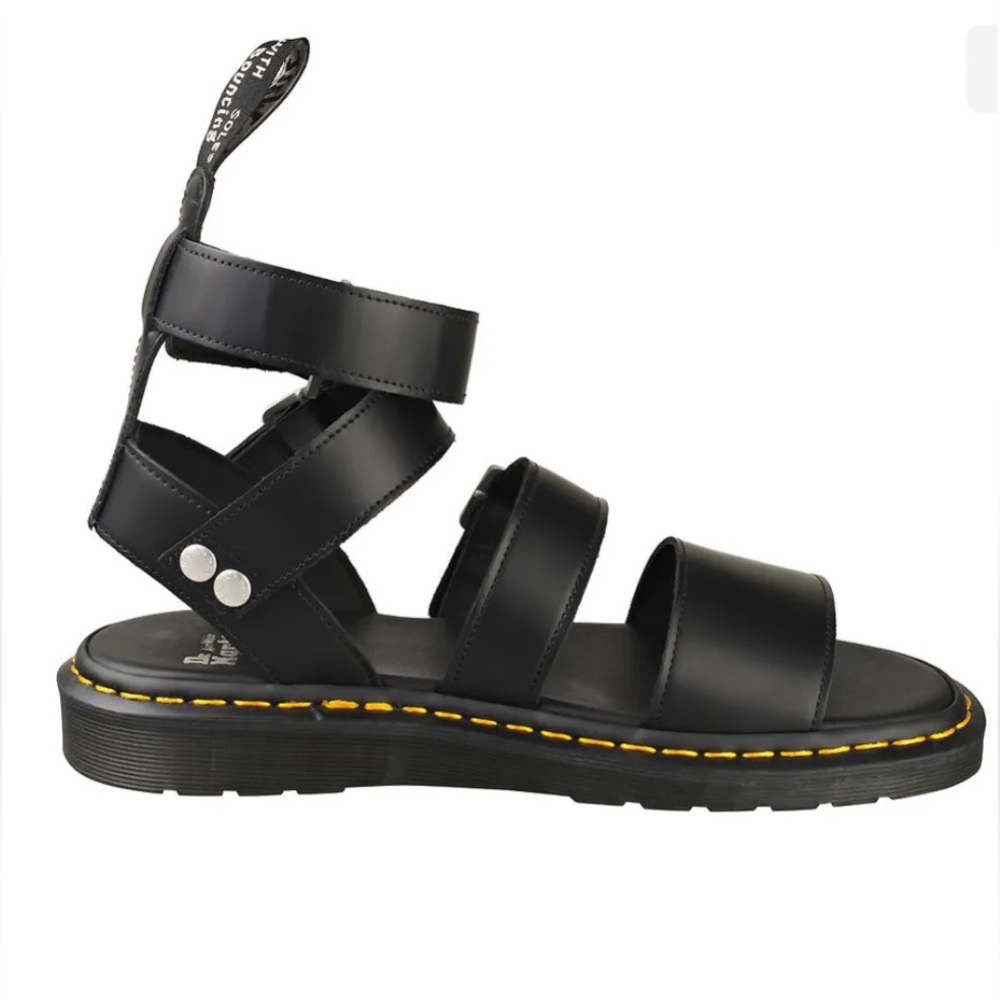 Dr Martens x Rick Owens Gryphon Strap Airwair Black Sandals women’s sz 9 NWOB - Picture 2 of 15